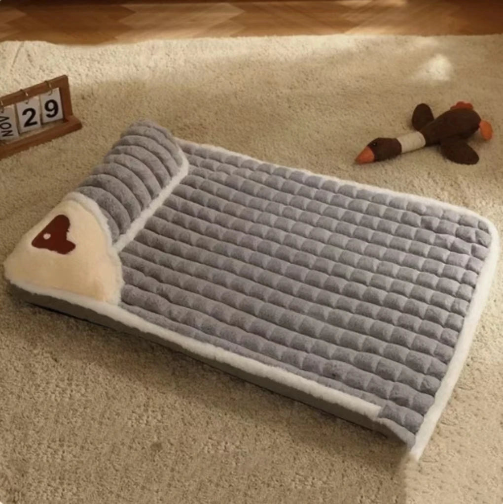 Machine Washable Dog Bed Removable Orthopedic Puppy Cushion Winter Memory Foam Dog Pillow for Small Medium Large Dogs and Cats