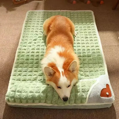 Machine Washable Dog Bed Removable Orthopedic Puppy Cushion Winter Memory Foam Dog Pillow for Small Medium Large Dogs and Cats