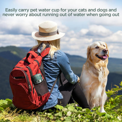 520ML Hunde Trinkflasche, 180° Faltbare Hund Katze Haustiere Auslaufsicher Wasserflasche, Tragbare Hundewasserflasche Für Kleine Pet Zum Wandern Reisen