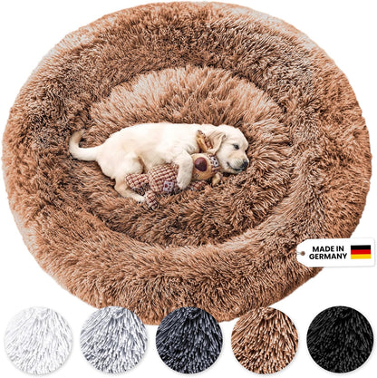 Wahre Tierliebe Hundebett Fluffy Wolke - Das Original, Mit Waschbarem Bezug Hundekissen, Hundekorb, Flauschiges Hundebett Für Große, Mittelgroße & Kleine Hunde