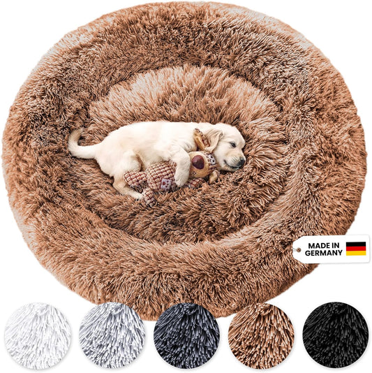 Wahre Tierliebe Hundebett Fluffy Wolke - Das Original, Mit Waschbarem Bezug Hundekissen, Hundekorb, Flauschiges Hundebett Für Große, Mittelgroße & Kleine Hunde
