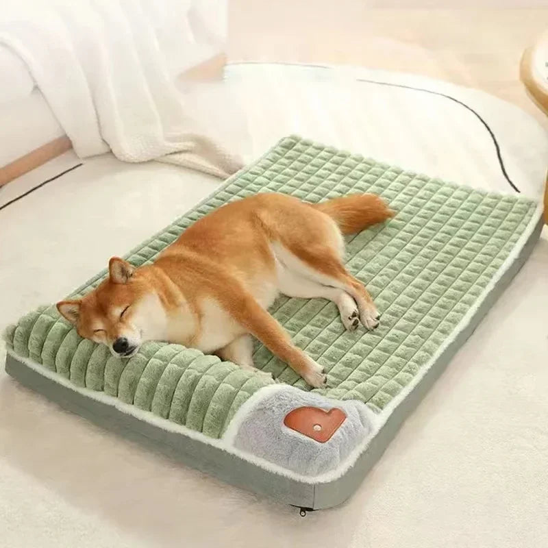 Machine Washable Dog Bed Removable Orthopedic Puppy Cushion Winter Memory Foam Dog Pillow for Small Medium Large Dogs and Cats