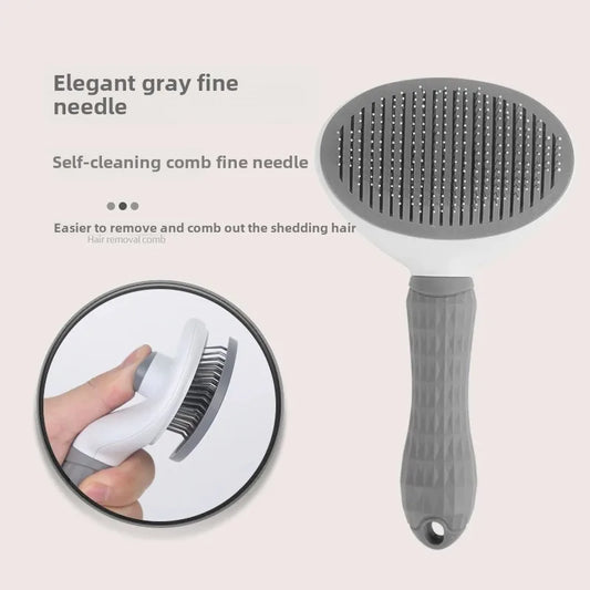 Pet One-Touch De-Shedding Pet Comb De-Shedding Cat Comb Automatic Fading Grooming Dog Comb Hair Brush
