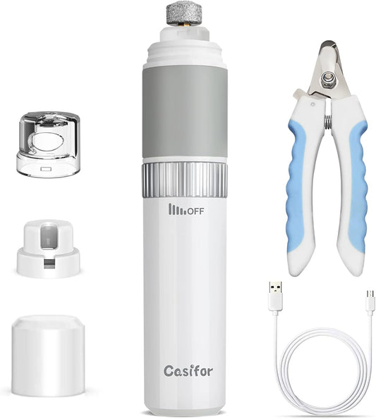 Krallenschleifer Für Hunde, Krallenschere 40 Db Super-Leise Für Kleine, Mittelgroße Hunde Und Katzen Vögel (Ohne Led-Licht)
