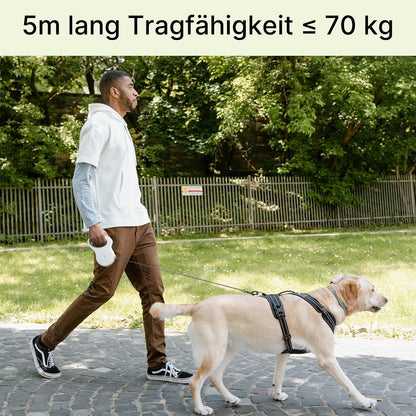 Hundeleine,5M Rollleine Einziehbare Leine Für Kleine Und Mittlere Hunde Schleppleine Bis 50 Kg