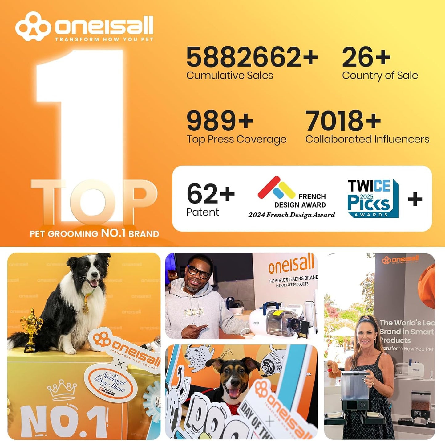 Oneisall Hundeschermaschine Mit Staubsauger, Super Saugkraft Mit 12000 Pa Saugt 99.99% Der Tierhaare, Leise Schermaschine Hund Katze Hundehaarschneidemaschine Mit 7 Pflegewerkzeugen