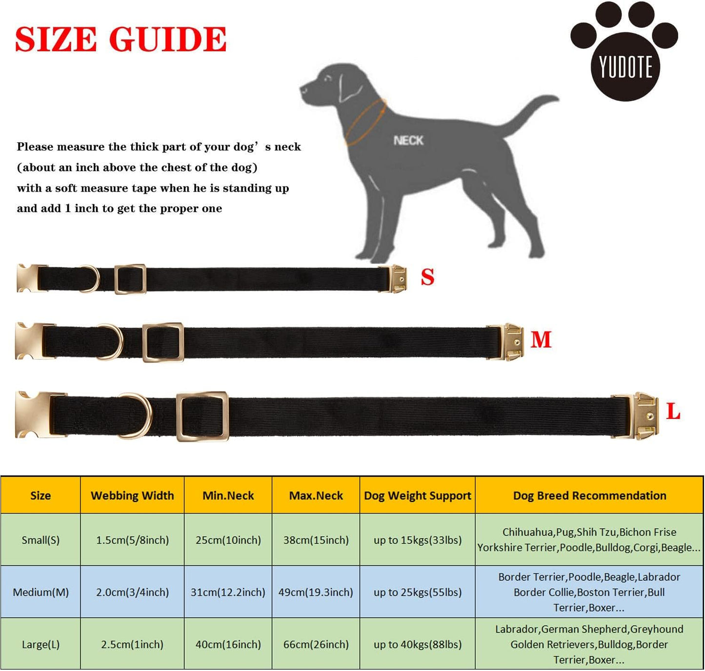 Ultraweiches Hundehalsband Natürliche Baumwolle Cord Für Kleine Hunde Mit Empfindlicher Haut,Schwarz