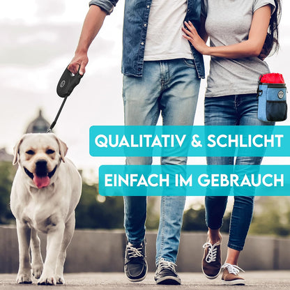 HUND IST KÖNIG Rollleine Hundeleine 8M Für Kleine & Große Hunde | Hochwertige Hundeleine Ausziehbar Mit Bequemen Griff | Robuste Ausziehleine | Bis 50Kg