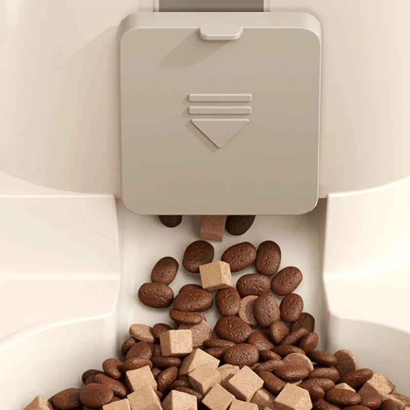 Automatic Dog Cat Feeder and Water Dispenser Gravity Food Feeder and Waterer Set with Pet Food Bowl Universal Pet Products
