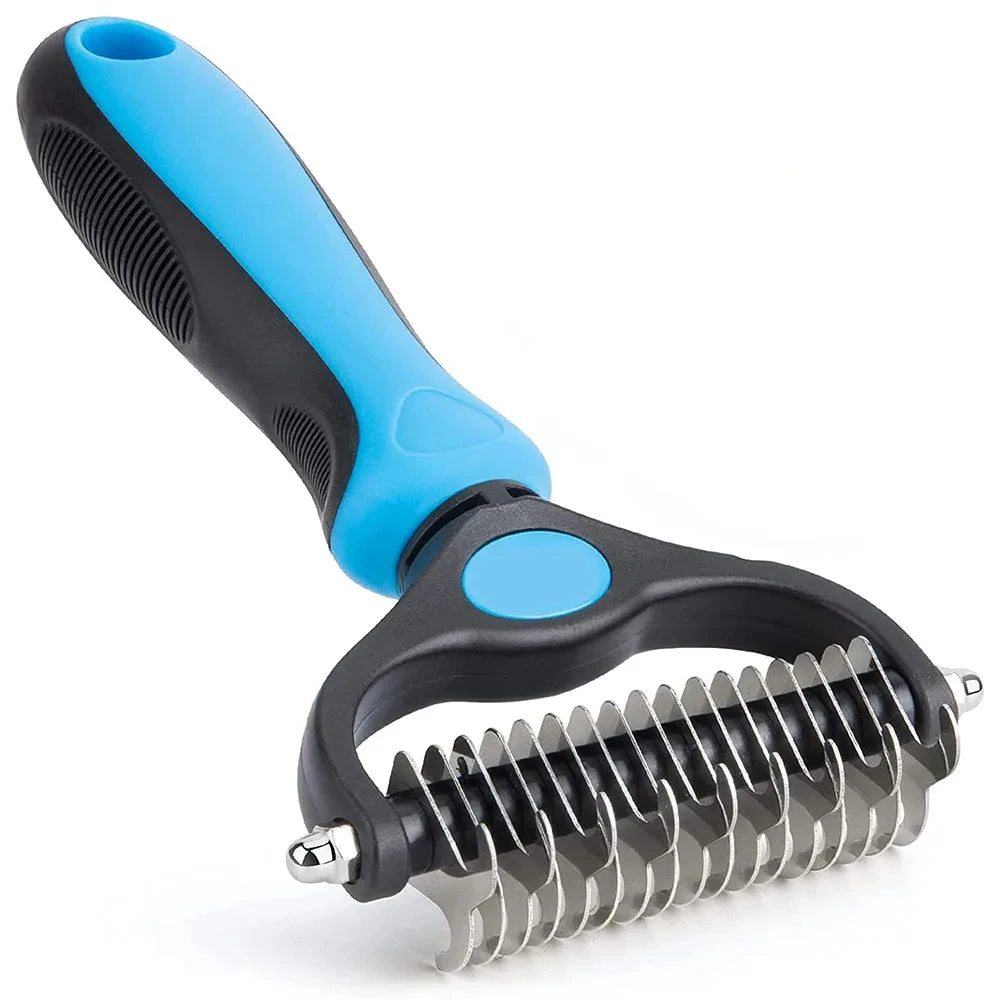 Pet Grooming Brush Comb,Dual-Sided Professional Deshedding Brush for Cats and Dogs ,Pet Brush for Removing Tangles and Knots