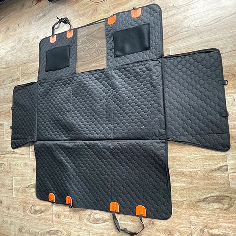 Extended Dog Car Seat Cover Car Bed Pet Backseat Cover Waterproof and Anti-Slip Pet Mat for Car SUV Truck Dog Products