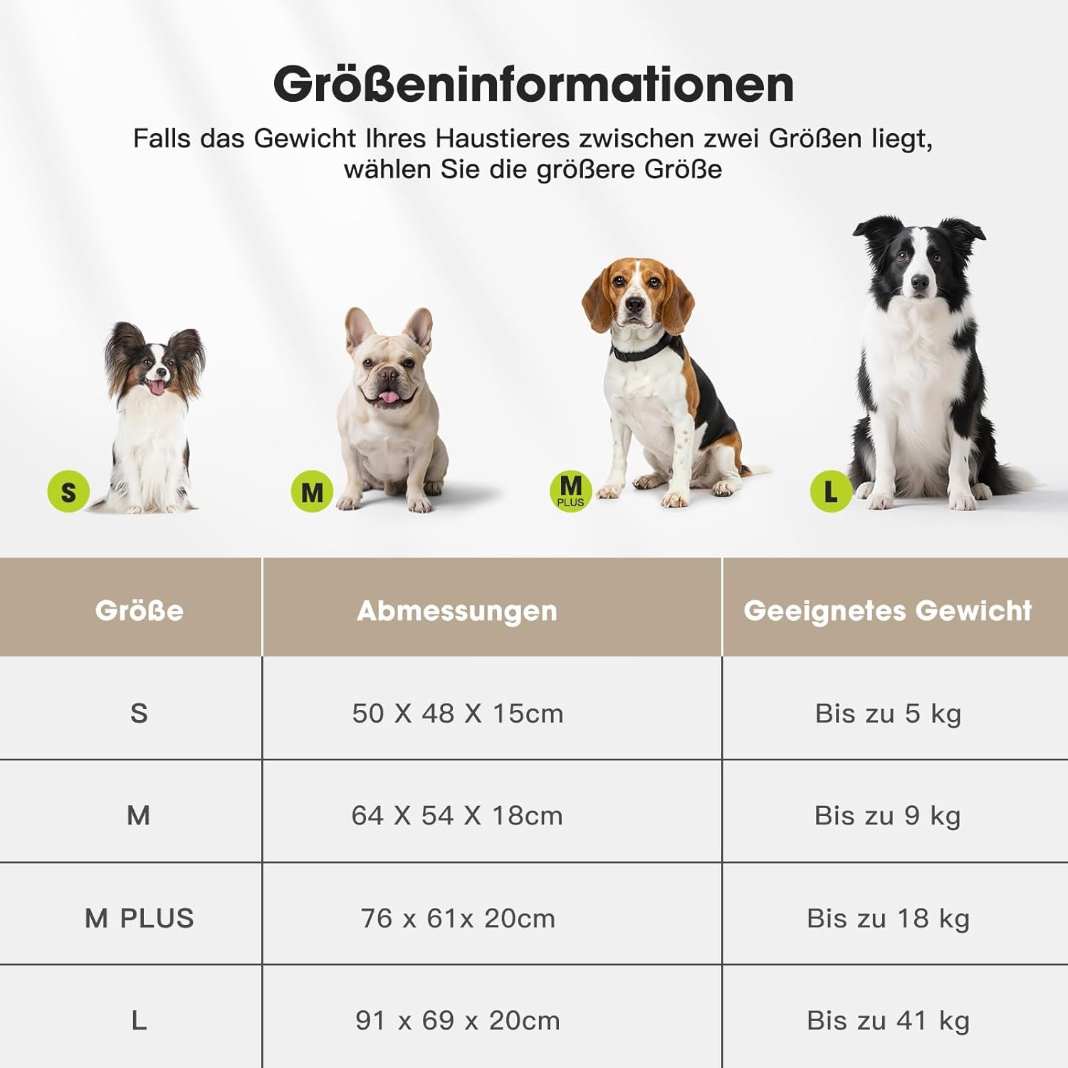 Hundebett Mittelgroße Hunde, Waschbares Hundebett Mit Abnehmbarem Bezug, Wärmendes, Weiches Beruhigendes Haustierbetten Für Welpen Mit Rutschfester Unterseite, 76 X 61 X 20 Cm, Grau