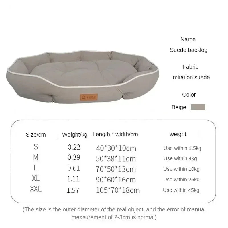 Luxury Bed for Dog Scratch Resistant Wear-Resistant Waterproof Pad Pet Cat Nest Dog Cushion Soft High Rebound Sofa Dogs Supplies