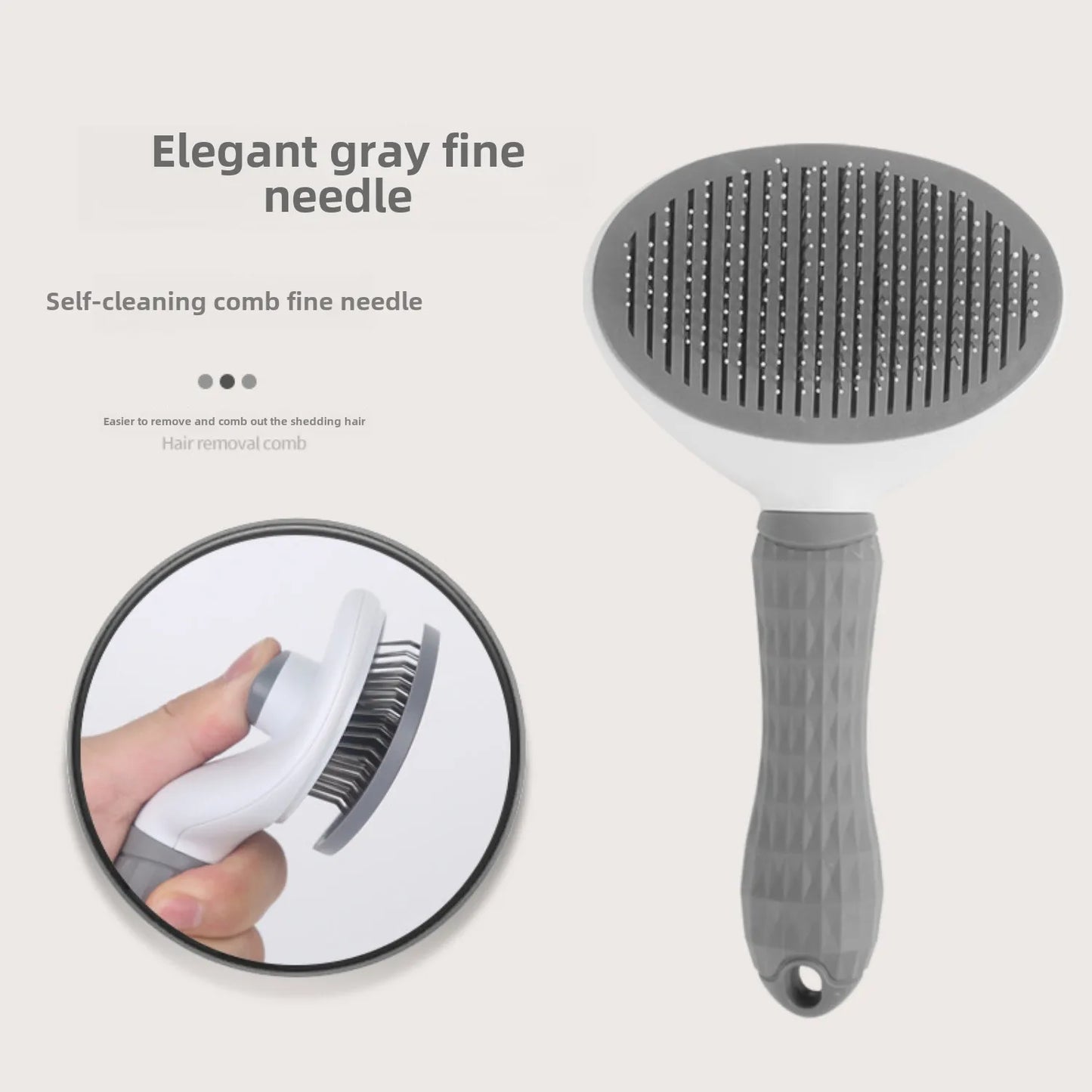 Pet One-Touch De-Shedding Pet Comb De-Shedding Cat Comb Automatic Fading Grooming Dog Comb Hair Brush