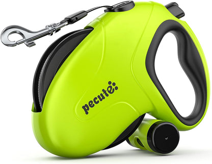 Pecute Hundeleine 10M, Rollleine Für Hunde, 360° Verhedderungsfreier Leinenverlängerung, Anti-Rutsch-Griff & Schnellbremsknopf, Geeignet Für Hunde Bis Zu 50Kg Gewicht
