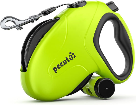 Pecute Hundeleine 10M, Rollleine Für Hunde, 360° Verhedderungsfreier Leinenverlängerung, Anti-Rutsch-Griff & Schnellbremsknopf, Geeignet Für Hunde Bis Zu 50Kg Gewicht