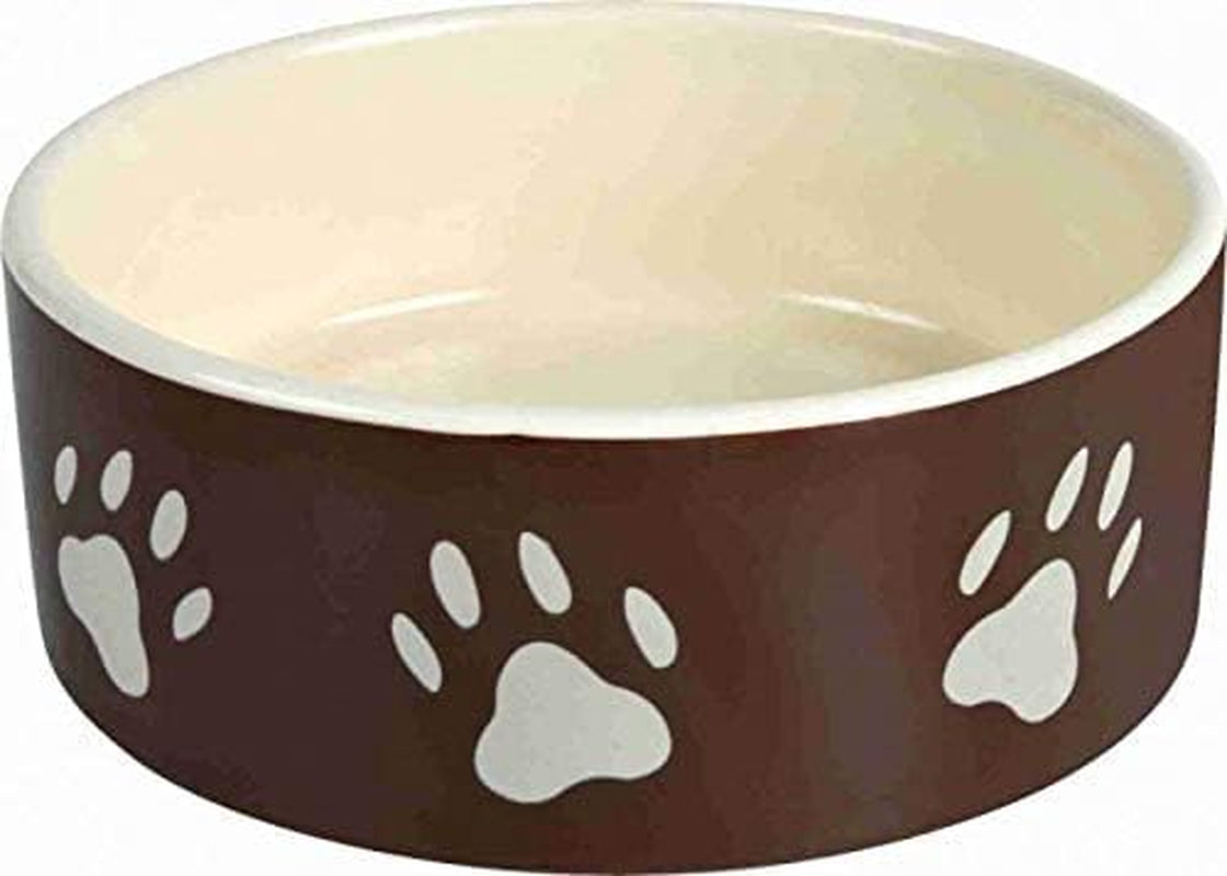 Trixie 24532 Keramikschale Mit Beinen, 0,8 L/Ø 16 Cm, Braun/Taupe